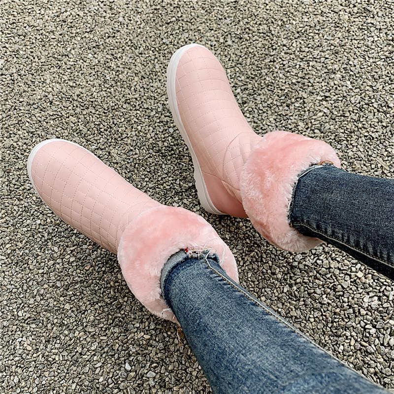 New Snow Boots Women Low Heels Warm Fur Plush Winter Boots Women Sweet White Black Pink Platform Mid-calf Shoes Woman1
New Snow Boots Women Low Heels Warm Fur Plush Winter Boots Women Sweet White Black Pink Platform Mid-calf Shoes Woman1