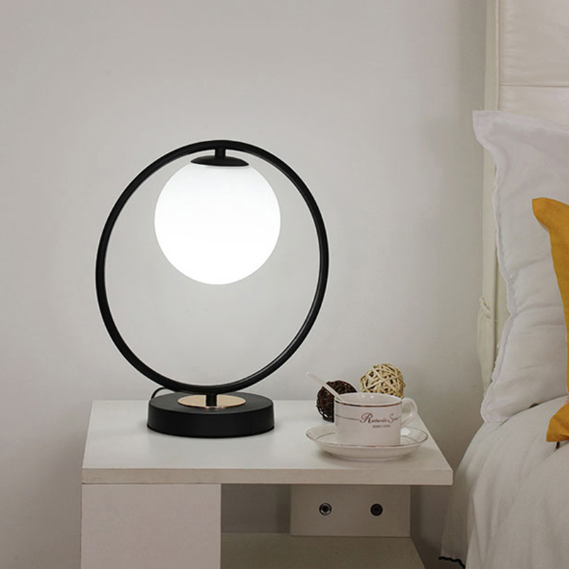 Modern Glass Bedside Lamp with Nordic Design - Perfect Accent Lighting for Home Interiors