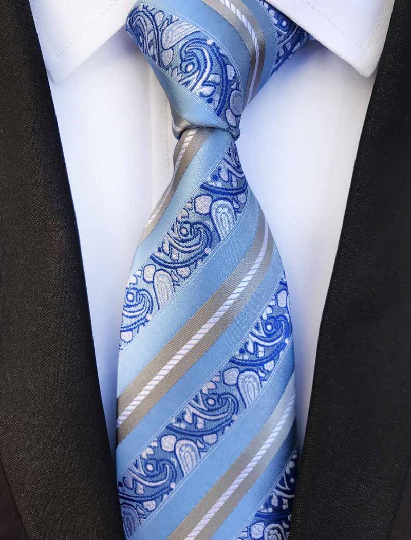 Bow Ties Luxury Men Fashion Paisley Striped Tie Stylish Blue Necktie To Match Shirt
Bow Ties Luxury Men Fashion Paisley Striped Tie Stylish Blue Necktie To Match Shirt