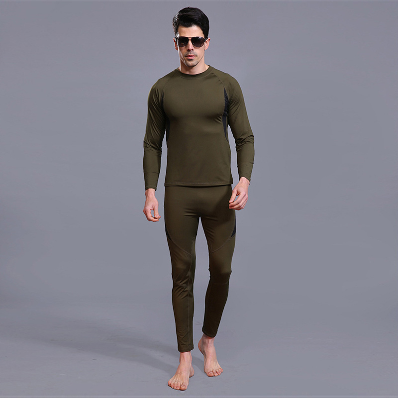 winter Top quality new thermal underwear men underwear sets compression fleece sweat quick drying thermo underwear men clothing 201023