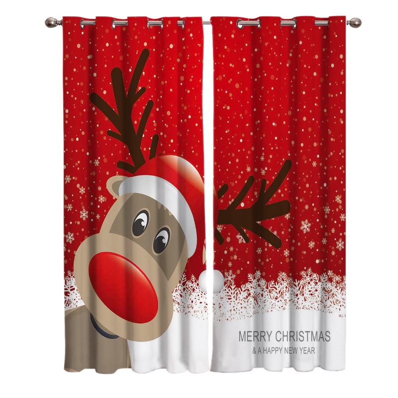 Merry Christmas Cartoon Reindeer Curtains Window Living Room Curtains Kitchen Indoor Window High Blackout Curtain, As pic
Merry Christmas Cartoon Reindeer Curtains Window Living Room Curtains Kitchen Indoor Window High Blackout Curtain, As pic