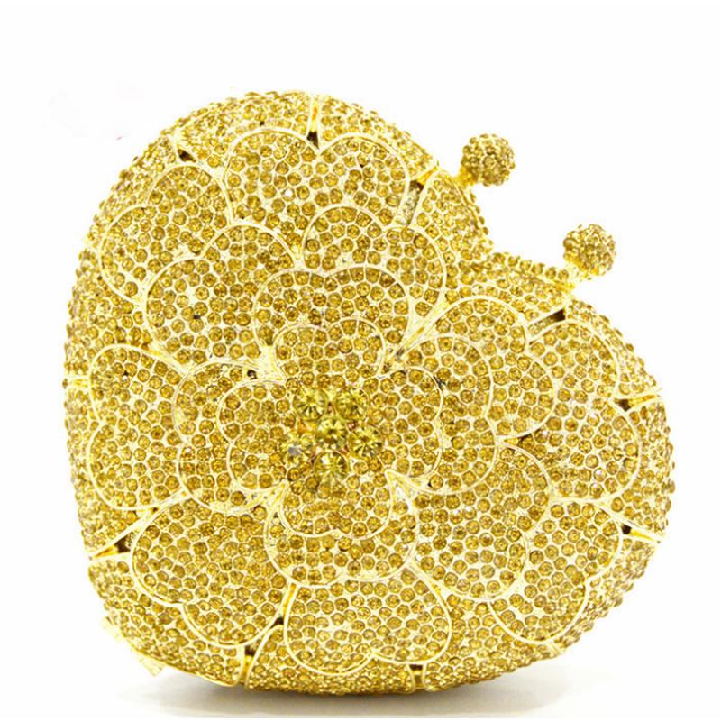 Yellow Heart Shape Full Diamonds Clutch XIYUAN Women Evening Bags Luxury FlowerCrystal Rhinestones Clutches Ladies Party Purse, Orange
Yellow Heart Shape Full Diamonds Clutch XIYUAN Women Evening Bags Luxury FlowerCrystal Rhinestones Clutches Ladies Party Purse, Orange