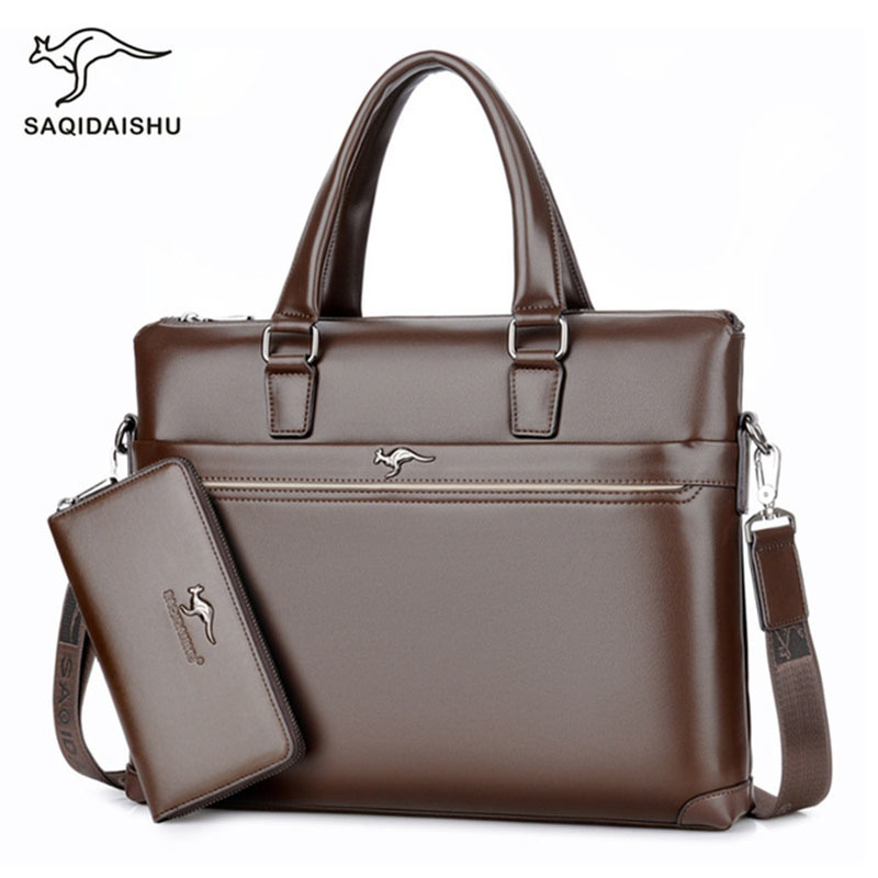 men's Briefcase Business laptop bag 2019 Leather Bags Computer Handbag office for men maletines Q0112
men's Briefcase Business laptop bag 2019 Leather Bags Computer Handbag office for men maletines Q0112