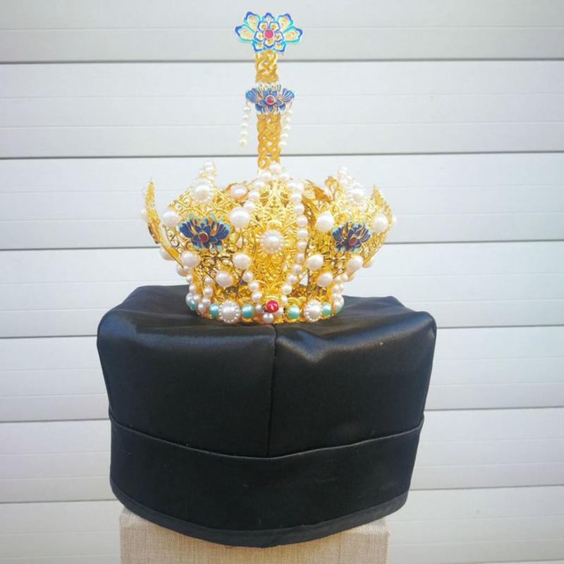 Wide Brim Hats High-quality Taoist Priest Cap Gao Gong Hexagonal Hat Pearl Crown, As pic
Wide Brim Hats High-quality Taoist Priest Cap Gao Gong Hexagonal Hat Pearl Crown, As pic