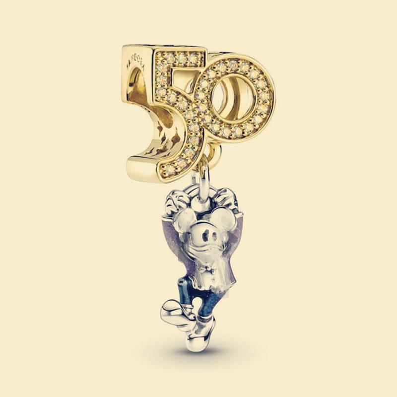 Disny Parks Micky 50 Years Anniversary Gift Silver Charm With Clear CZ Pandora Charms for Bracelets DIY Jewelry Making kits Loose Beads Silv, Black
Disny Parks Micky 50 Years Anniversary Gift Silver Charm With Clear CZ Pandora Charms for Bracelets DIY Jewelry Making kits Loose Beads Silv, Black