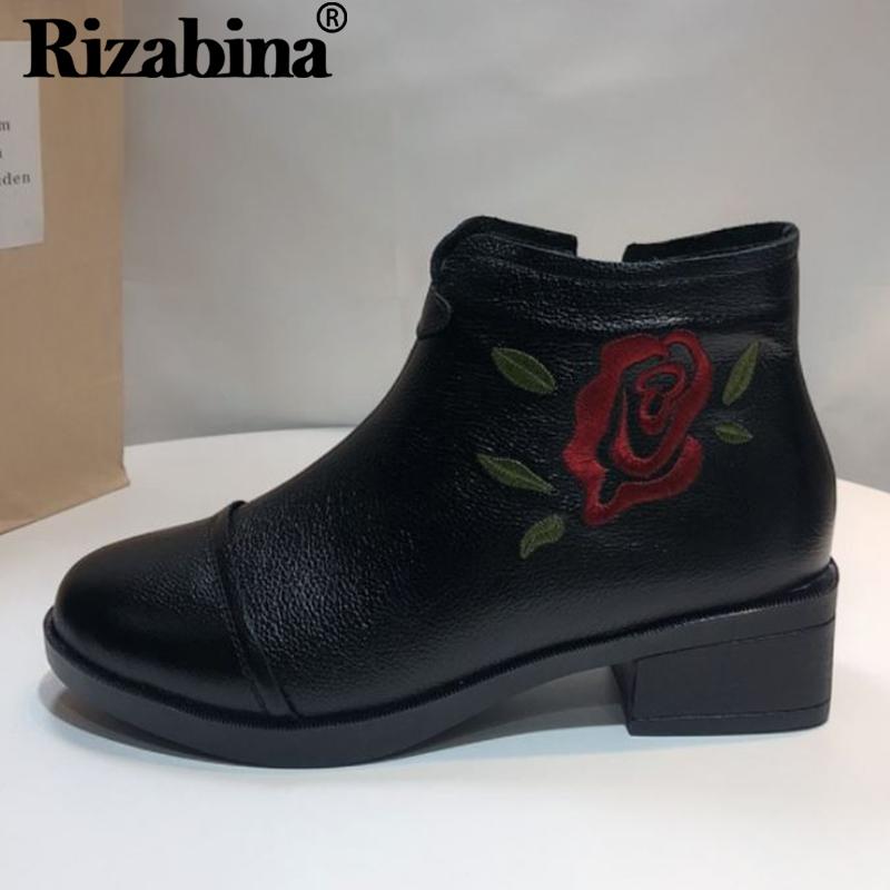 RizaBina Winter Women Ankle Boots Fashion Embroidery Flower Shoes Women Warm Fur Square Heels Round Head Footwear Size 34-41, Black
RizaBina Winter Women Ankle Boots Fashion Embroidery Flower Shoes Women Warm Fur Square Heels Round Head Footwear Size 34-41, Black