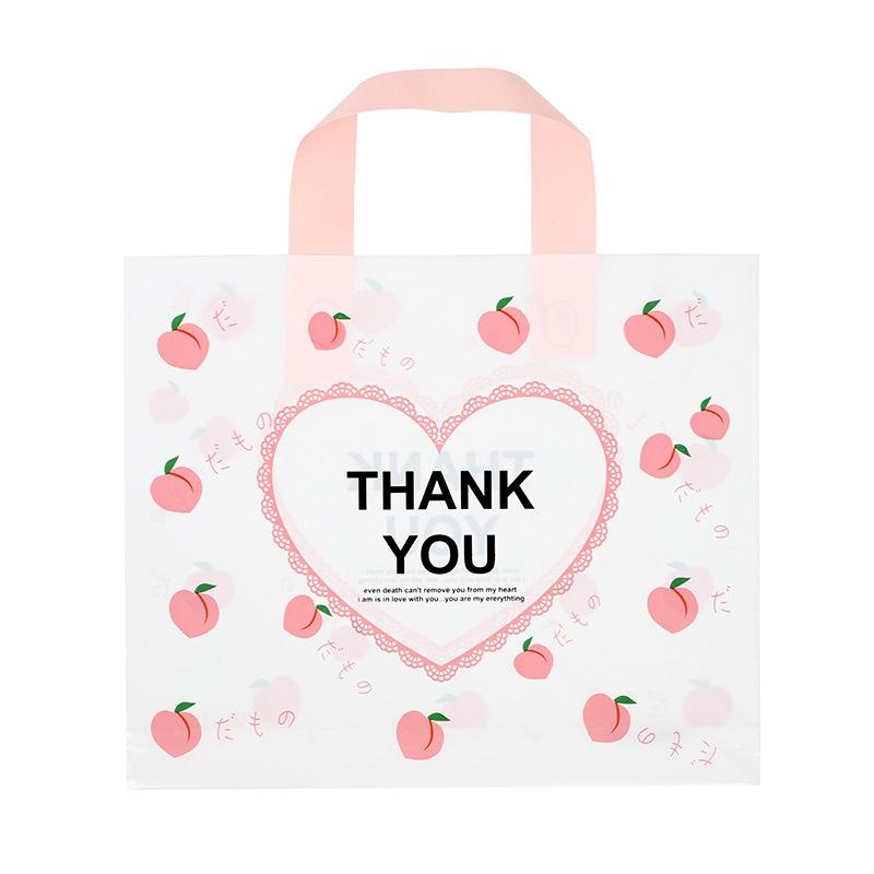 Thank You Bags for Business 50Pack Love Heart Peach Plastic Shopping Bags with Soft Loop Handle Thank You Shopping
Thank You Bags for Business 50Pack Love Heart Peach Plastic Shopping Bags with Soft Loop Handle Thank You Shopping