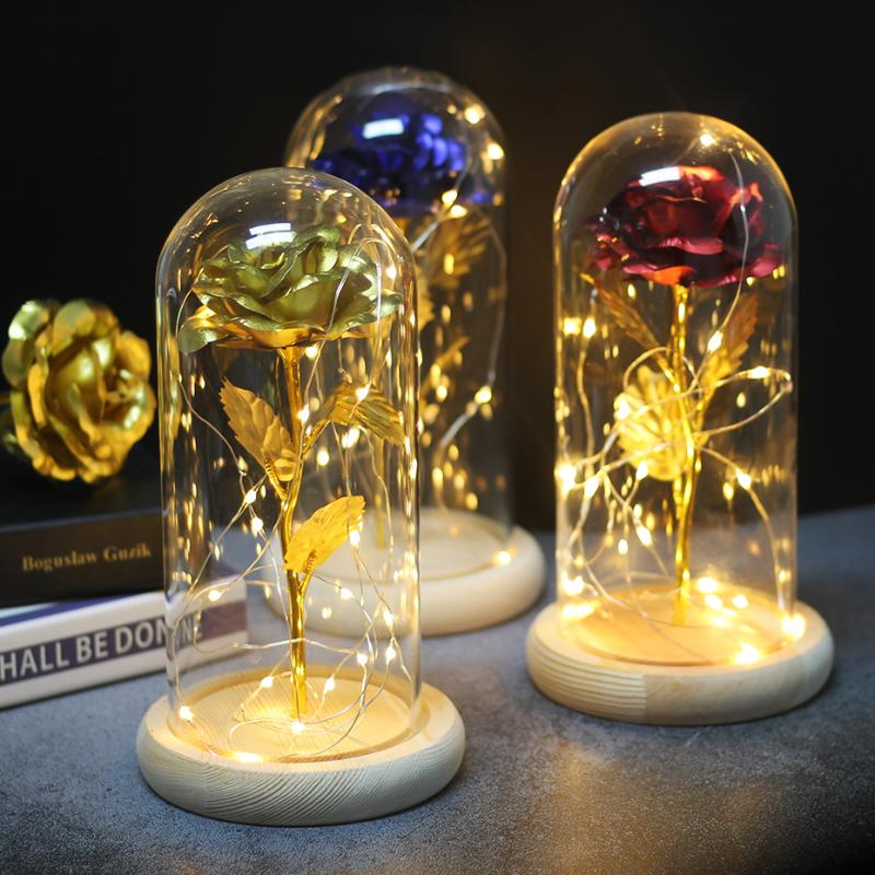 Romantic Rose Flowe LED Rose In Glass Dome For Mother's Birthday Valentines Day Gift Home Decoration, V8
Romantic Rose Flowe LED Rose In Glass Dome For Mother's Birthday Valentines Day Gift Home Decoration, V8