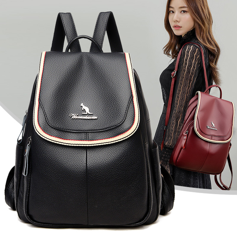 2020 new high quality female multi-functional shoulder travel school bags for vintage backpack girls, Black.
2020 new high quality female multi-functional shoulder travel school bags for vintage backpack girls, Black.