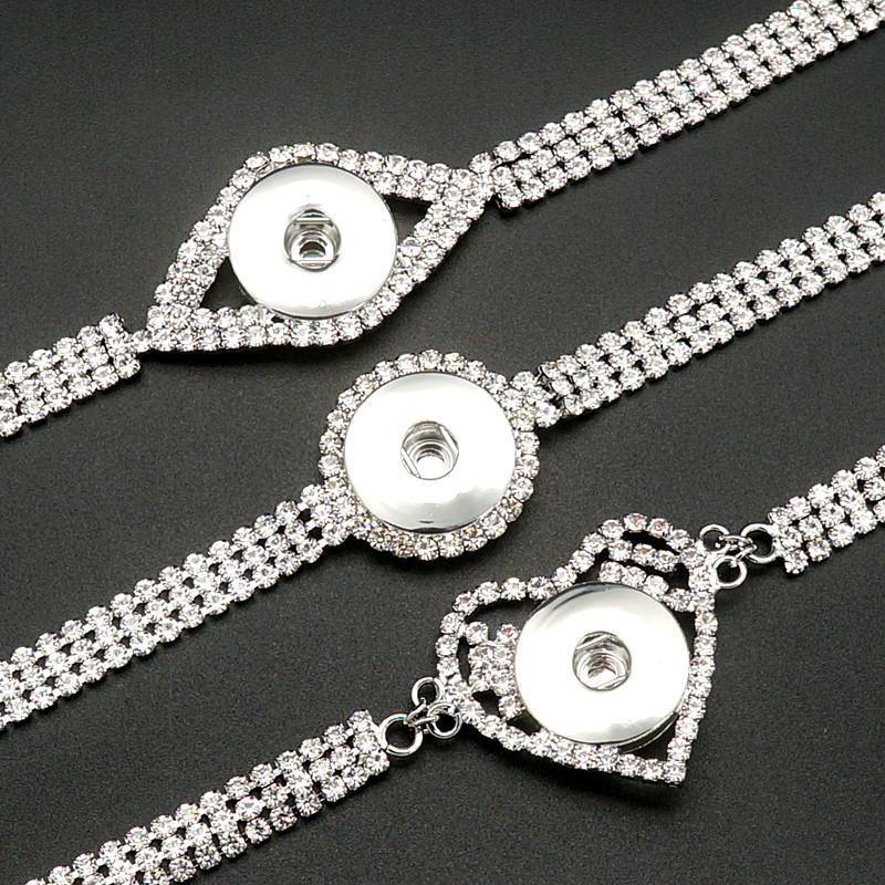 New Fashion Crystal shinning heart round crystal metal snap bracelet 20CM fit 18MM snap button jewelry wholesale
New Fashion Crystal shinning heart round crystal metal snap bracelet 20CM fit 18MM snap button jewelry wholesale