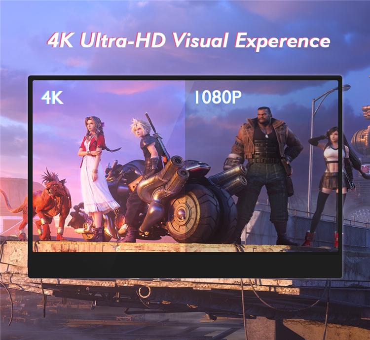 Ultra-thin full HD USB Type-C port 13.3 inch 1920*1080 portable monitor for expand Laptop Phone Xbox PS4 game screen
Ultra-thin full HD USB Type-C port 13.3 inch 1920*1080 portable monitor for expand Laptop Phone Xbox PS4 game screen