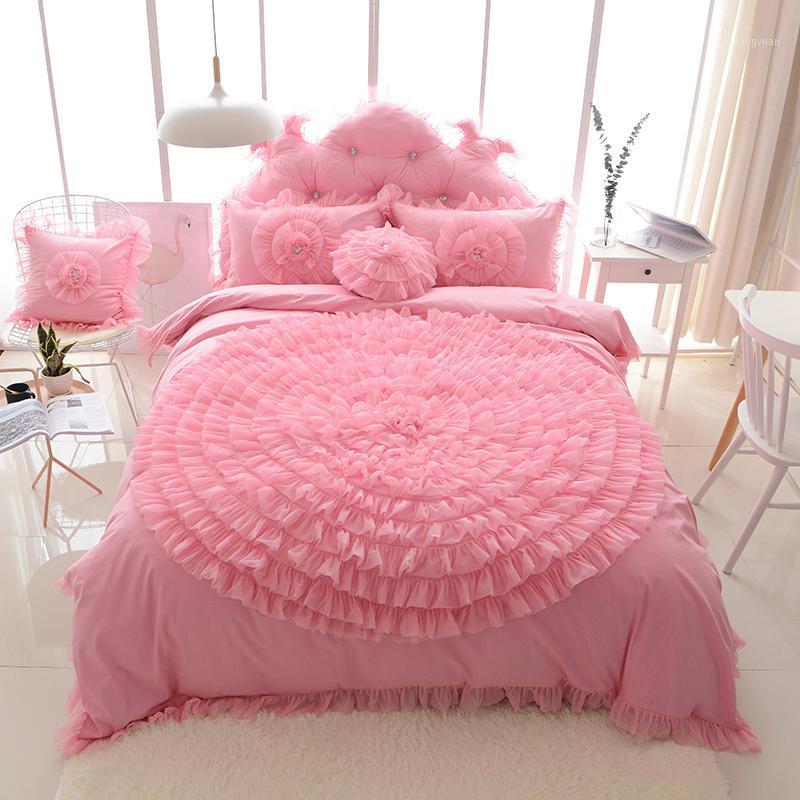 Lace Big White Flower Bedding Sets Bed Skirt Sets Quilt Duvet Cover Bedskirt Pillowcase Cotton Wedding Gift 8/9pcs American1
Lace Big White Flower Bedding Sets Bed Skirt Sets Quilt Duvet Cover Bedskirt Pillowcase Cotton Wedding Gift 8/9pcs American1