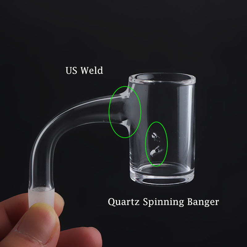 New US Weld Quartz Spinning Banger With Side Hole Male Famel All-In-One Joints Quartz Banger Nails For Glass Water Bongs
New US Weld Quartz Spinning Banger With Side Hole Male Famel All-In-One Joints Quartz Banger Nails For Glass Water Bongs