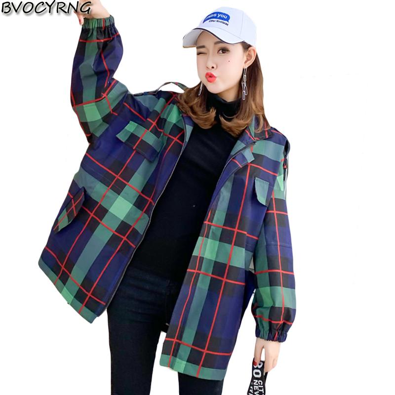 High quality plaid windbreaker women Medium length casual jacket 2020 new spring female thin tops student loose clothing K0210, Blue
High quality plaid windbreaker women Medium length casual jacket 2020 new spring female thin tops student loose clothing K0210, Blue