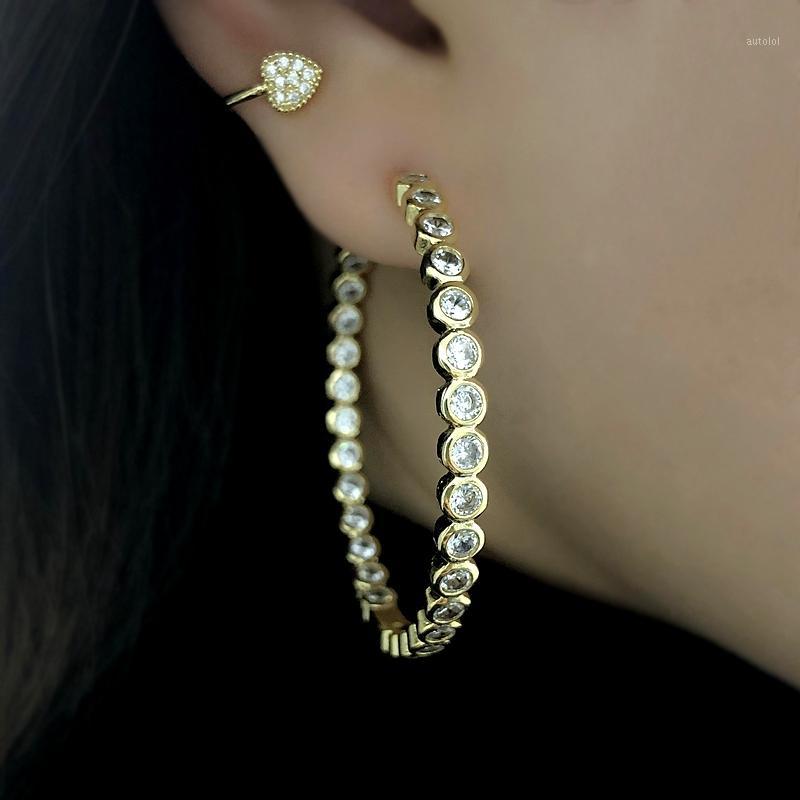 Large Hoop Earrings Paved Round Cubic Zircon Women Big Circle Earring Gold Color Copper Fashion Wedding Party Jewelry1
Large Hoop Earrings Paved Round Cubic Zircon Women Big Circle Earring Gold Color Copper Fashion Wedding Party Jewelry1