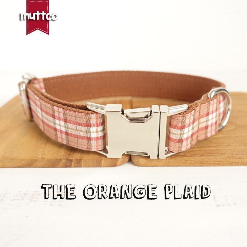 10pcs/lot MUTTCO wholesale stout durable soft handmade cotton and nylon dog collar THE ORANGE PLAID 5 sizes Husky collars UDC0421
10pcs/lot MUTTCO wholesale stout durable soft handmade cotton and nylon dog collar THE ORANGE PLAID 5 sizes Husky collars UDC0421