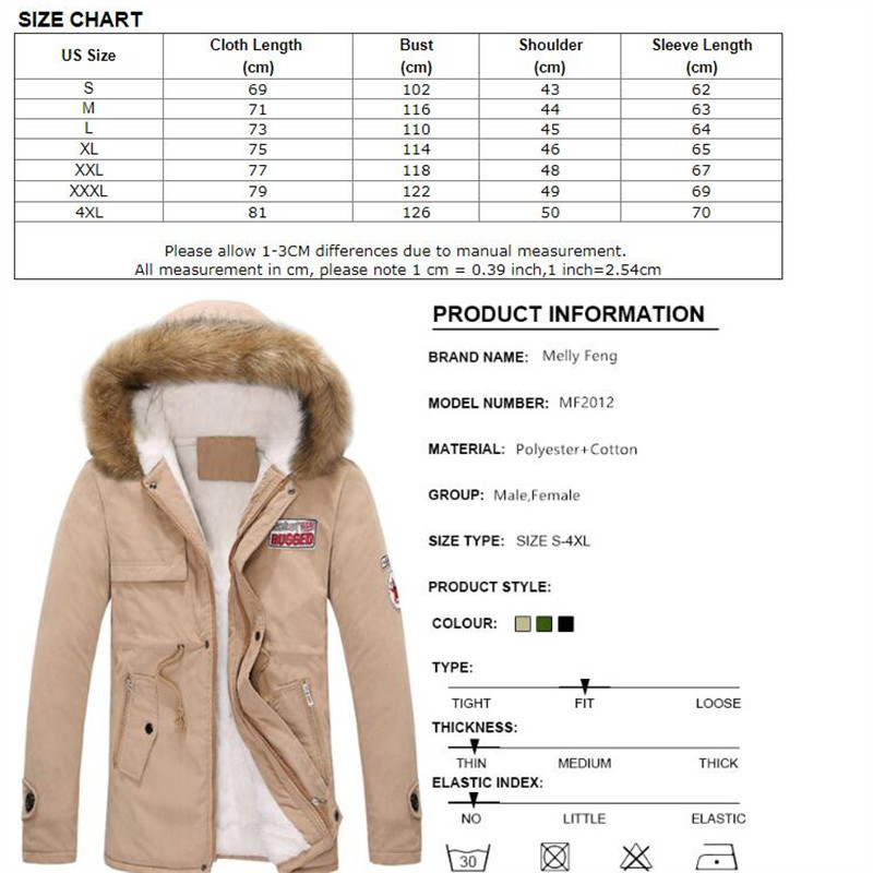 jacket men men's thick warm winter down coat long fur collar army green men parka Fleece cotton coat jacket parka men 201218