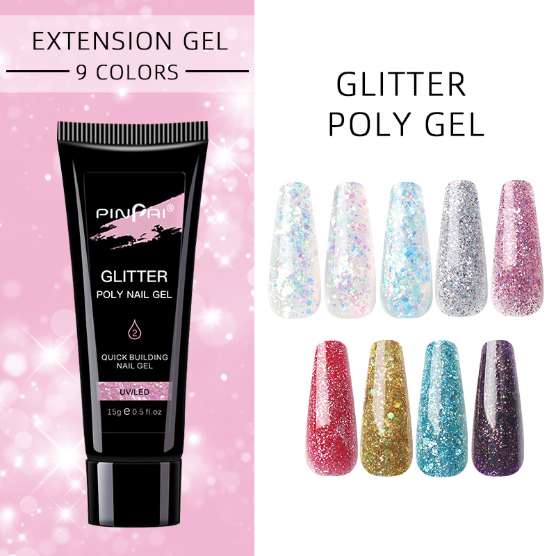 15ml Poly Nail Gel For Nails Extension Jelly Glitter Sequins Nail Polish Extension Nail Art Manicure Poly UV Builder Gel Varnish G390
15ml Poly Nail Gel For Nails Extension Jelly Glitter Sequins Nail Polish Extension Nail Art Manicure Poly UV Builder Gel Varnish G390