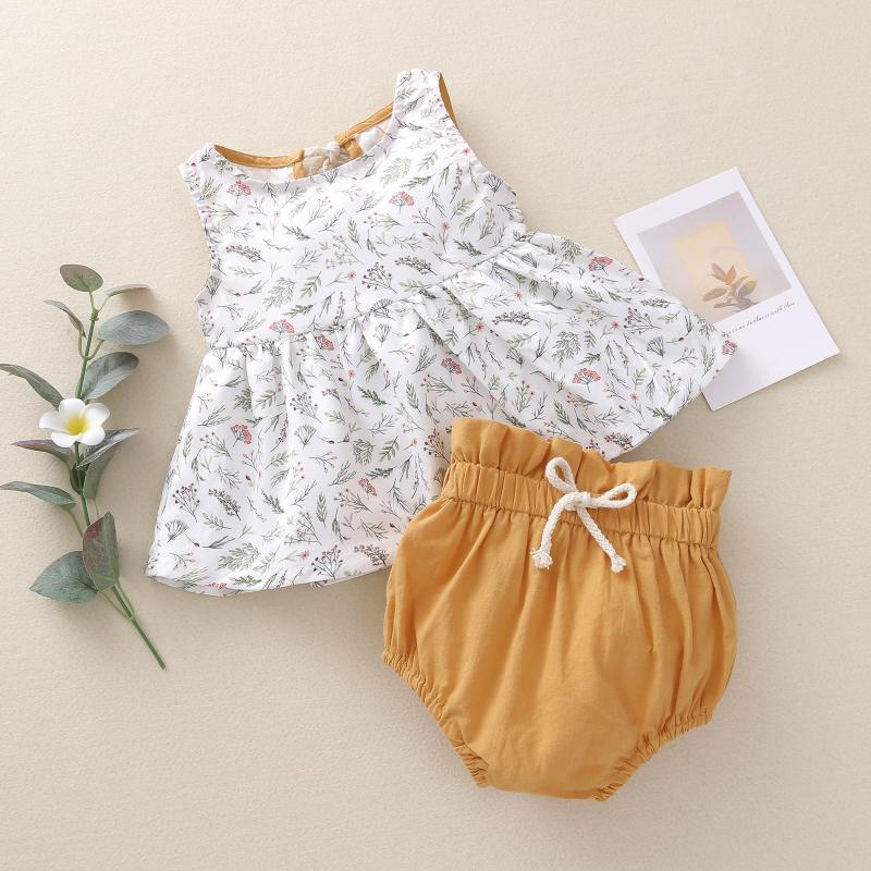 Newborn Sets Girls Infant Valentine's Day Fashion Baby Cotton Floral Print Sleeveless Tops+ Lacing Solid Short High Waist Pants, Ye
Newborn Sets Girls Infant Valentine's Day Fashion Baby Cotton Floral Print Sleeveless Tops+ Lacing Solid Short High Waist Pants, Ye