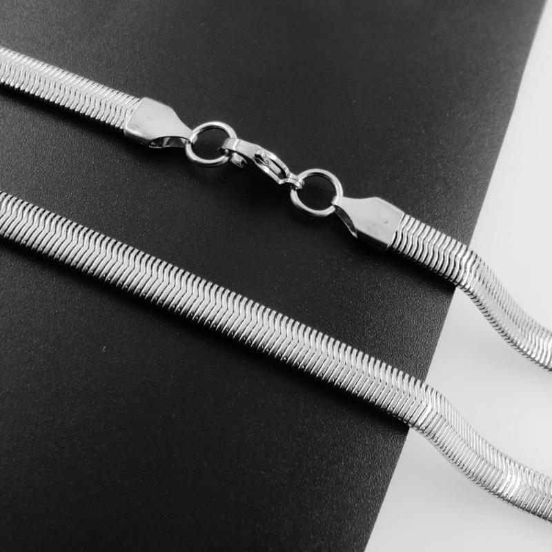 Flat Snake Chain 316L Stainless Steel Smooth Necklace For Man and Women Fashion Jewelry 2.2/3/4/5/6mm 24inch
Flat Snake Chain 316L Stainless Steel Smooth Necklace For Man and Women Fashion Jewelry 2.2/3/4/5/6mm 24inch