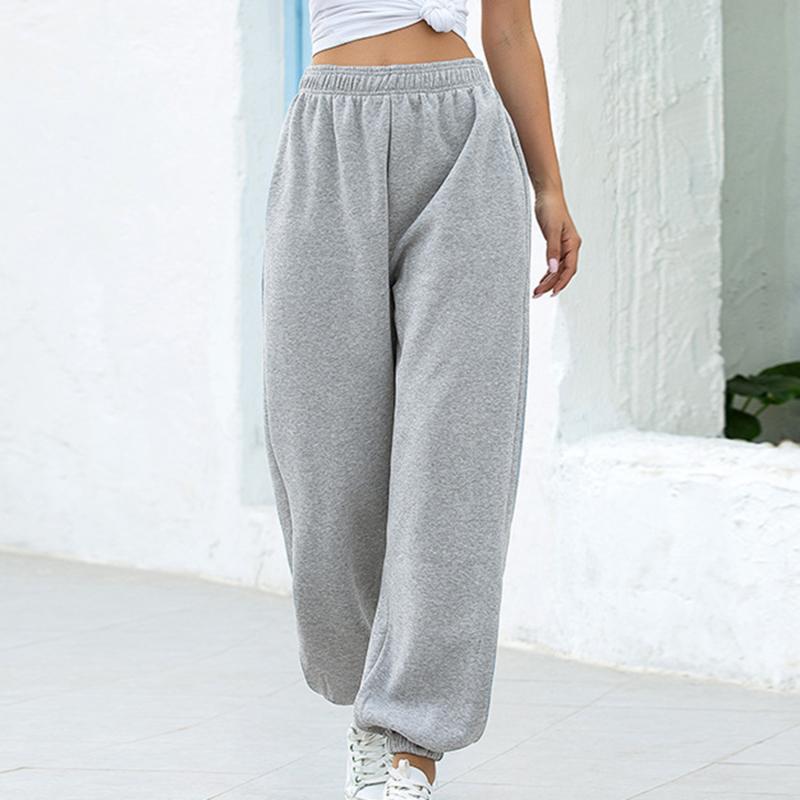 Women Loose Sweatpants High Waist Casual Solid Color Pockets Female Pants Elastic Waist Ladies Baggy Trousers, Gray
Women Loose Sweatpants High Waist Casual Solid Color Pockets Female Pants Elastic Waist Ladies Baggy Trousers, Gray