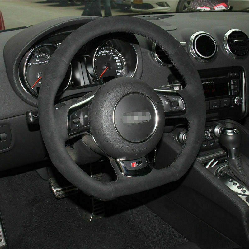 DIY Flexible Anti Slip Swede Leather Steering Wheel Stitch on Wrap Cover For Audi TT
DIY Flexible Anti Slip Swede Leather Steering Wheel Stitch on Wrap Cover For Audi TT