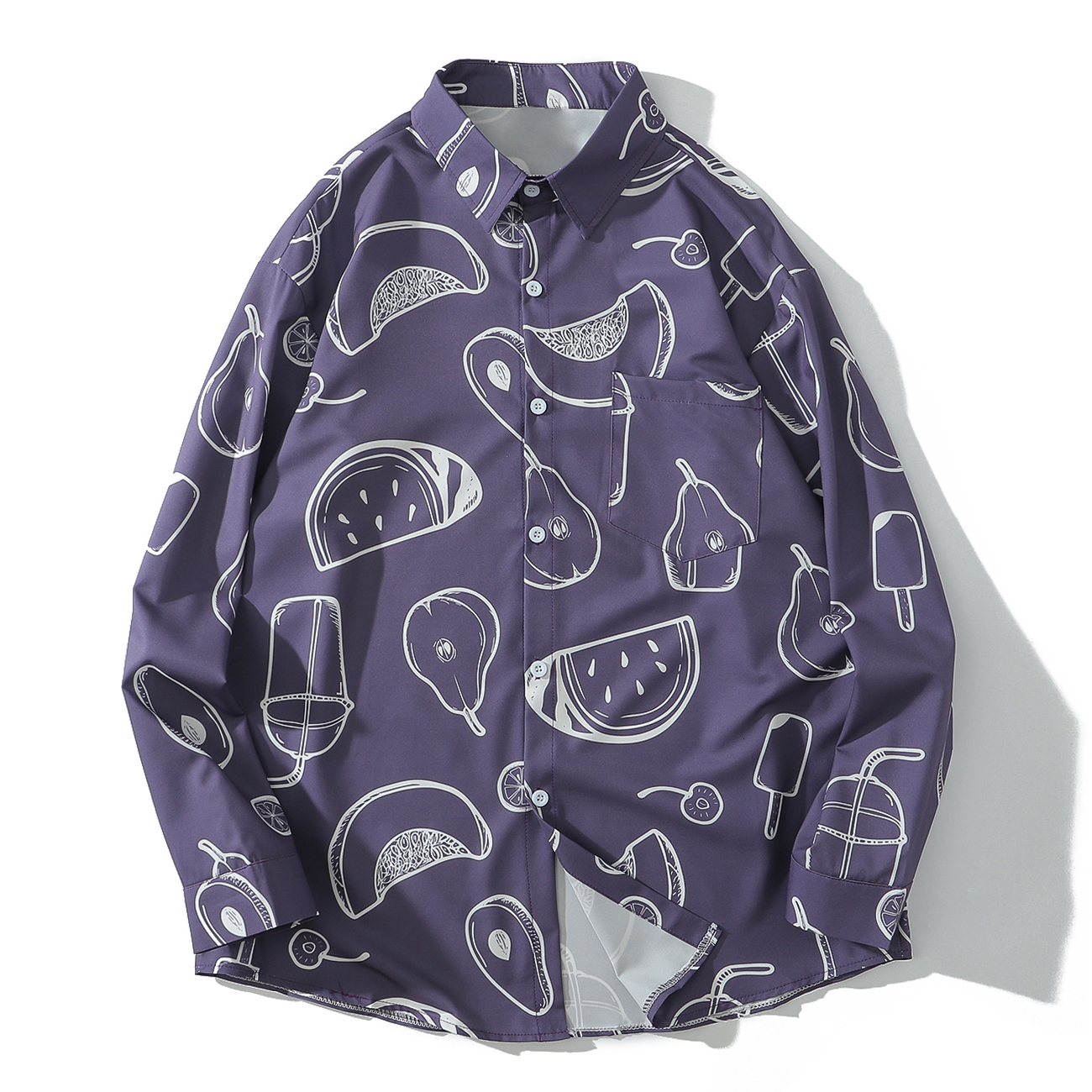 2021 New Hip Hop Watermelon Pear Print Long Sleeve Hawaiian Harajuku Streetwear Cotton Oversized Shirt Autumn Loose Holiday Shirts V0lb, Black
2021 New Hip Hop Watermelon Pear Print Long Sleeve Hawaiian Harajuku Streetwear Cotton Oversized Shirt Autumn Loose Holiday Shirts V0lb, Black