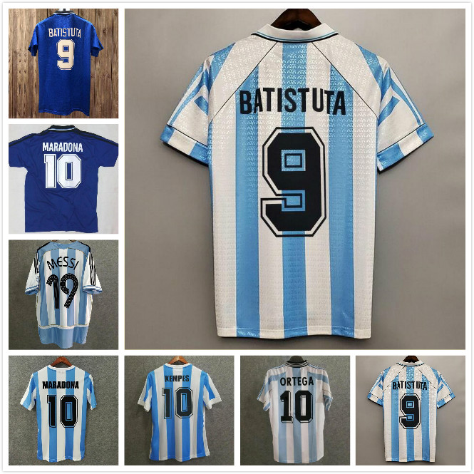 Retro 1986 1998 Argentina Soccer jersey Messi Maradona CANIGGIA 1978 1996 Football Shirt Batistuta RIQUELME 2006 1994 ORTEGA CRESPO, Black;yellow
Retro 1986 1998 Argentina Soccer jersey Messi Maradona CANIGGIA 1978 1996 Football Shirt Batistuta RIQUELME 2006 1994 ORTEGA CRESPO, Black;yellow