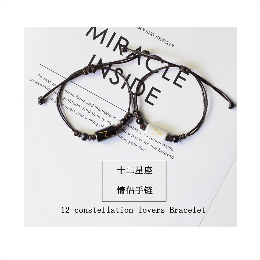 2020 New Twelve Constellations Bracelets Korean Style Student Couple Bracelet Gift for Boyfriend Handmade Ceramic Ornament
2020 New Twelve Constellations Bracelets Korean Style Student Couple Bracelet Gift for Boyfriend Handmade Ceramic Ornament