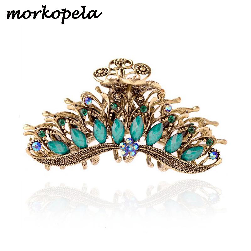 Morkopela Big Metal Hair Claw Crab Vintage Rhinestone Hair Clip Accessories Retro Flower For Women Banquest Jewelry
Morkopela Big Metal Hair Claw Crab Vintage Rhinestone Hair Clip Accessories Retro Flower For Women Banquest Jewelry