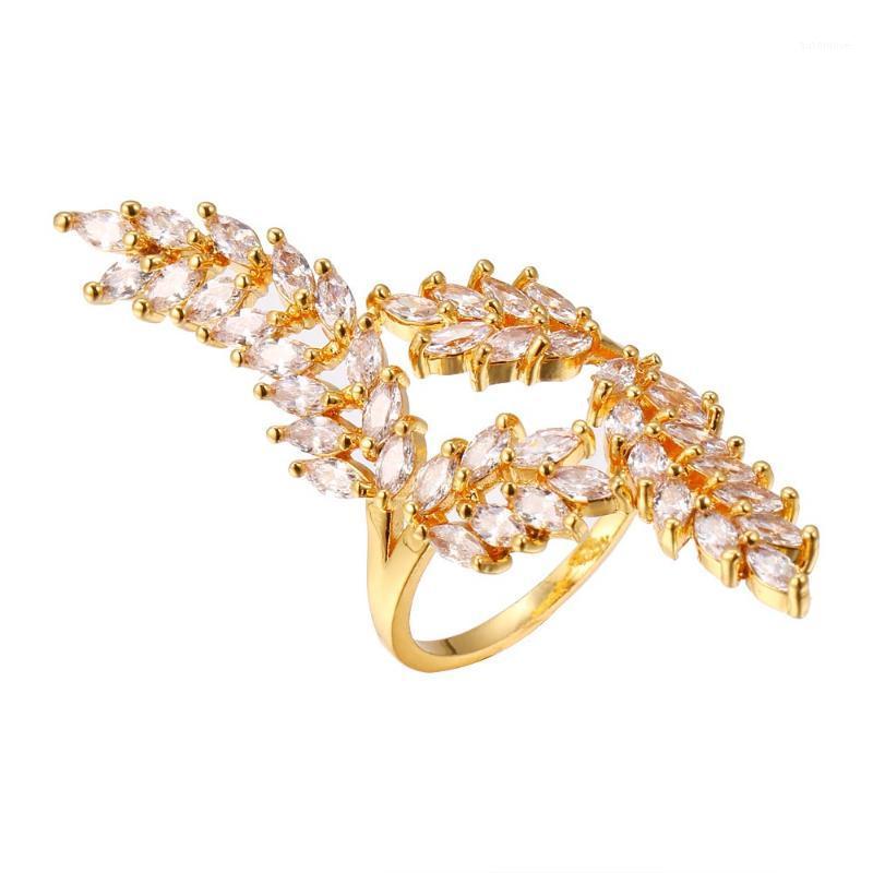 HONGHONG Women's open ring 3A zircon high quality luxury temperament personality leaf ring fashion accessories1
HONGHONG Women's open ring 3A zircon high quality luxury temperament personality leaf ring fashion accessories1