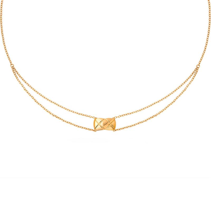 Pendant Necklaces High-grade Lingge Double Necklace Women's Trend In Europe And America
Pendant Necklaces High-grade Lingge Double Necklace Women's Trend In Europe And America