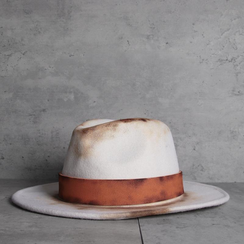 100% Wool Retro Women Men Fedora Hat With Distressed Wide Brim Jazz Hat Lady Felt Size 56-58CM, White
100% Wool Retro Women Men Fedora Hat With Distressed Wide Brim Jazz Hat Lady Felt Size 56-58CM, White