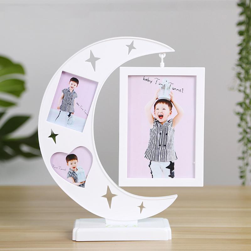 Cartoon 6 inch Moon shape Baby Photo Set Frame Cute Children's Photo Frame Combination Decoration crafts For Kids 
Cartoon 6 inch Moon shape Baby Photo Set Frame Cute Children's Photo Frame Combination Decoration crafts For Kids