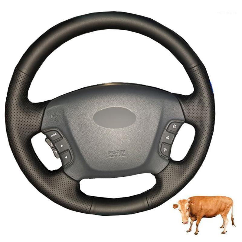 Steering Wheel Covers Hand Sewing Car Cover Top Layer Cow Leather For Kia Carens 2007-2011 Rondo 2007-2010 Entourage 2007-200
Steering Wheel Covers Hand Sewing Car Cover Top Layer Cow Leather For Kia Carens 2007-2011 Rondo 2007-2010 Entourage 2007-200