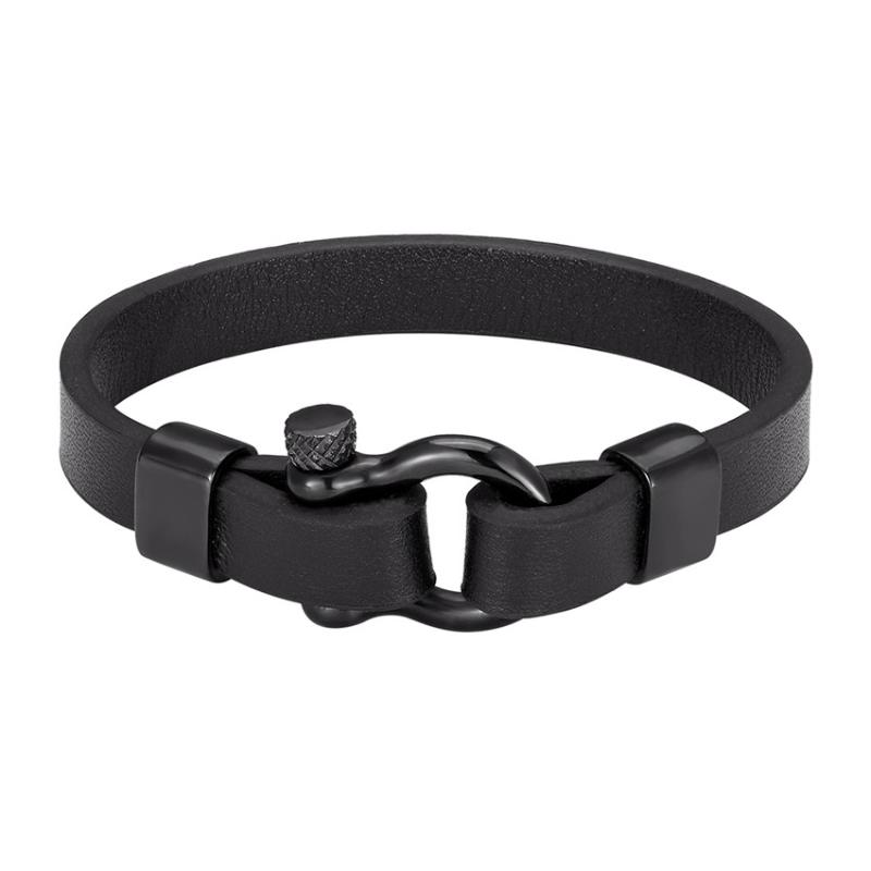 Best Selling New Classic Hip Hop Rock Style Geometric Circle Toggle-clasps Men's Leather Bracelet 19cm/21cm Size Meaningful Gift
Best Selling New Classic Hip Hop Rock Style Geometric Circle Toggle-clasps Men's Leather Bracelet 19cm/21cm Size Meaningful Gift