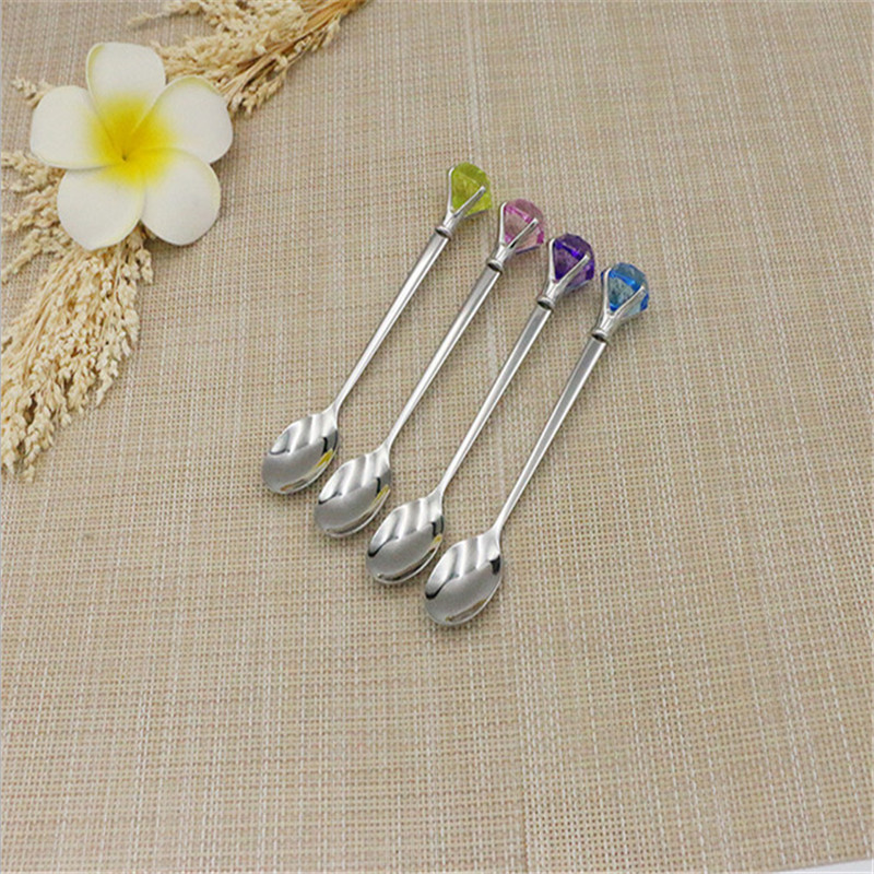 High Quality Ice Cream Tea Coffee Handled Stainless Steel Diamond Shapes Spoons Flatware Dinnerware Sets
High Quality Ice Cream Tea Coffee Handled Stainless Steel Diamond Shapes Spoons Flatware Dinnerware Sets