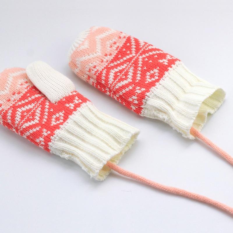 New Winter Warm Knitting Glove Kids Girls Outdoor Fleece Lining Mittens With Neck String
New Winter Warm Knitting Glove Kids Girls Outdoor Fleece Lining Mittens With Neck String
