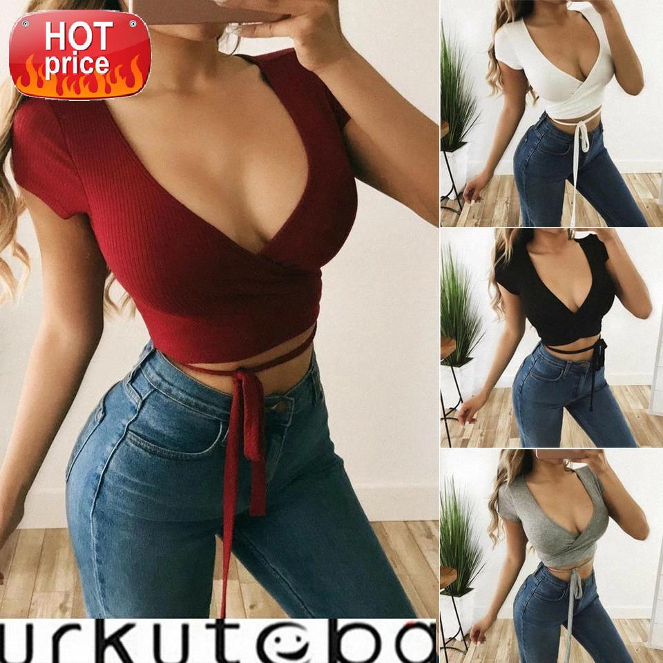 2019 New Women Summer Bandage Crop Tops Palace Style Ladies Sexy V Neck Crop Top Short Sleeve Vest T Shirt Tops Vintage Chic #mf3R, White
2019 New Women Summer Bandage Crop Tops Palace Style Ladies Sexy V Neck Crop Top Short Sleeve Vest T Shirt Tops Vintage Chic #mf3R, White