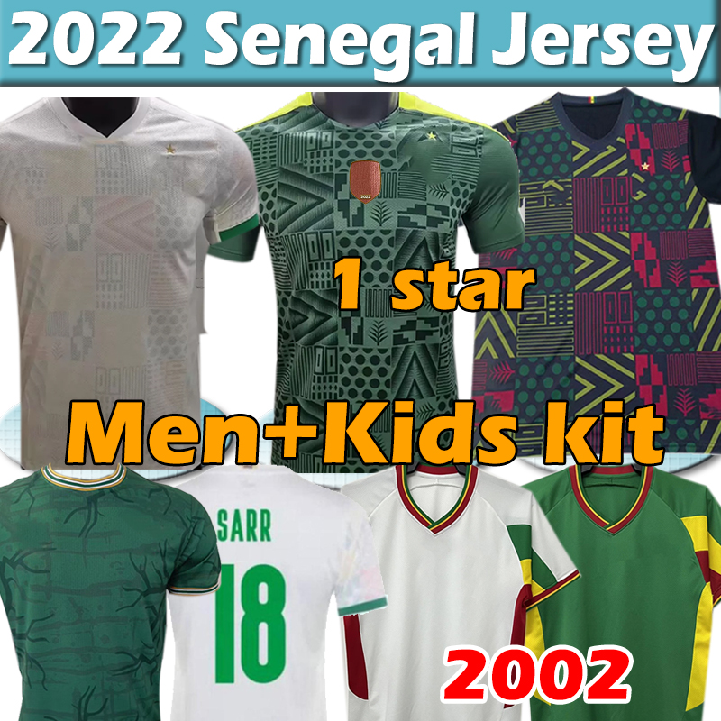 22/23 Senegal soccer jerseys 1 star African Cup 2022 2023 national team 2002 KOULIBALY retro GUEYE KOUYATE SARR homme Maillot de foot men kids kit football shirt, 2021 away patch
22/23 Senegal soccer jerseys 1 star African Cup 2022 2023 national team 2002 KOULIBALY retro GUEYE KOUYATE SARR homme Maillot de foot men kids kit football shirt, 2021 away patch