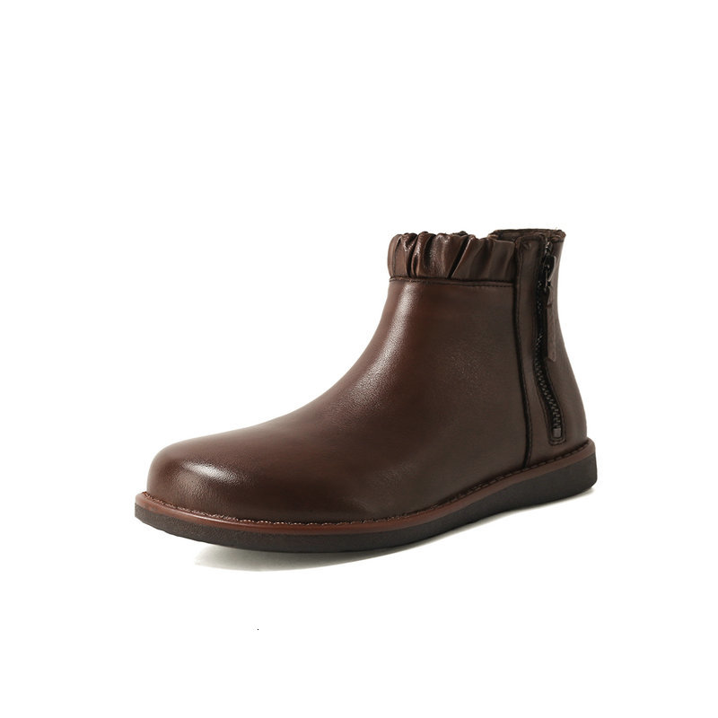 2021 New Motorcycle Boots Woman Genuine Leather Flat Heels Ankle Autumn Winter Shoes Party Working Wc8n, Brown
2021 New Motorcycle Boots Woman Genuine Leather Flat Heels Ankle Autumn Winter Shoes Party Working Wc8n, Brown