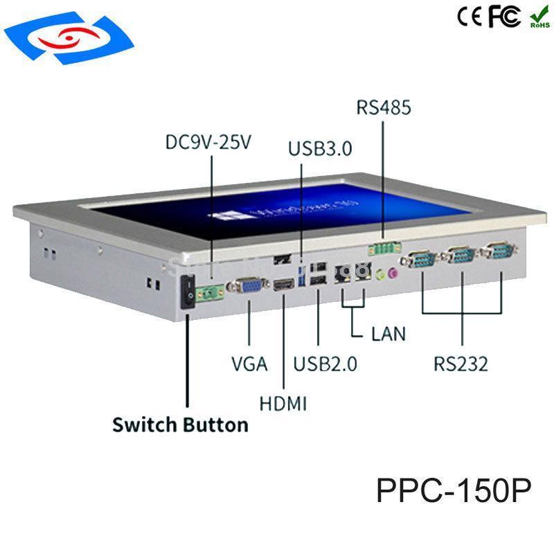 4Gb Ram Fanless 15" All In One Touch Screen PC Touch Monitor With Industrial Panel PC With Intel Celeron J1900 Processor1
4Gb Ram Fanless 15" All In One Touch Screen PC Touch Monitor With Industrial Panel PC With Intel Celeron J1900 Processor1
