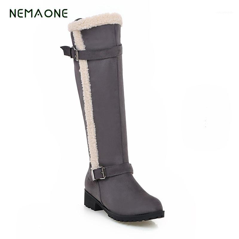 NEMAONE Snow Boots Winter Women Shoes 2020 Cow Split Mid-calf Slip-on Shoe Round Toe Flat Leather Knee High Boots For Women1, Black
NEMAONE Snow Boots Winter Women Shoes 2020 Cow Split Mid-calf Slip-on Shoe Round Toe Flat Leather Knee High Boots For Women1, Black