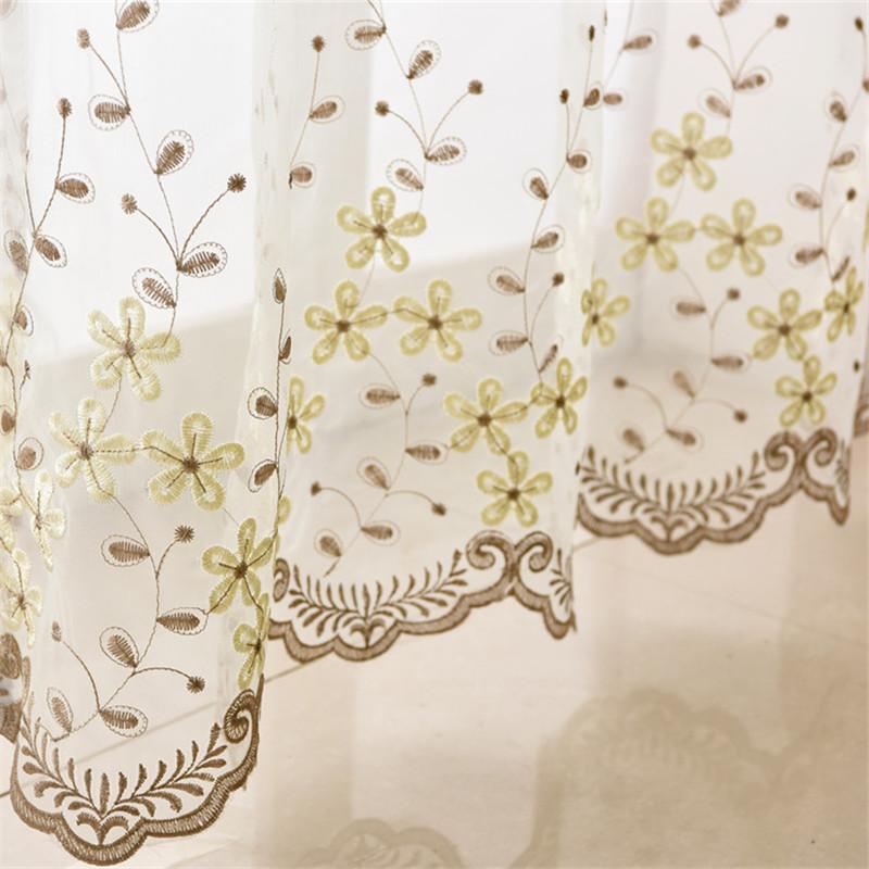 byetee} Osmanthus European Embroidered Tulle Window Xurtains Sheer Curtain for Living Room Kitchen Organza Curtain, Color4
byetee} Osmanthus European Embroidered Tulle Window Xurtains Sheer Curtain for Living Room Kitchen Organza Curtain, Color4