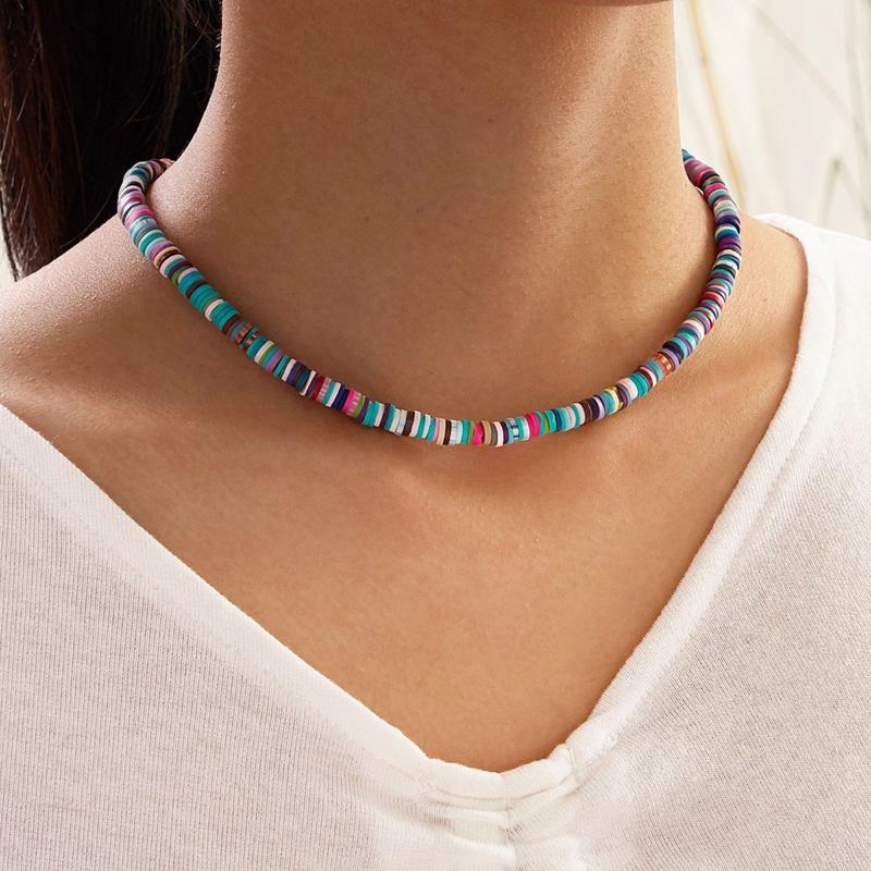 Brling New 2020 Fashion ins vintage Chain Pendant Choker Simple mixed color pottery geometry Necklace for women Girls Gift Party
Brling New 2020 Fashion ins vintage Chain Pendant Choker Simple mixed color pottery geometry Necklace for women Girls Gift Party