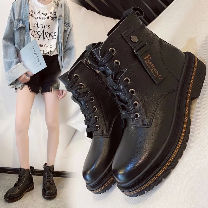 2020 Fashion Boots Women Autumn Early Winter Shoes Fashion Ladies Ankle Boots Black Brown Thick Sole Non-slip A2868 #xk5Y 
2020 Fashion Boots Women Autumn Early Winter Shoes Fashion Ladies Ankle Boots Black Brown Thick Sole Non-slip A2868 #xk5Y