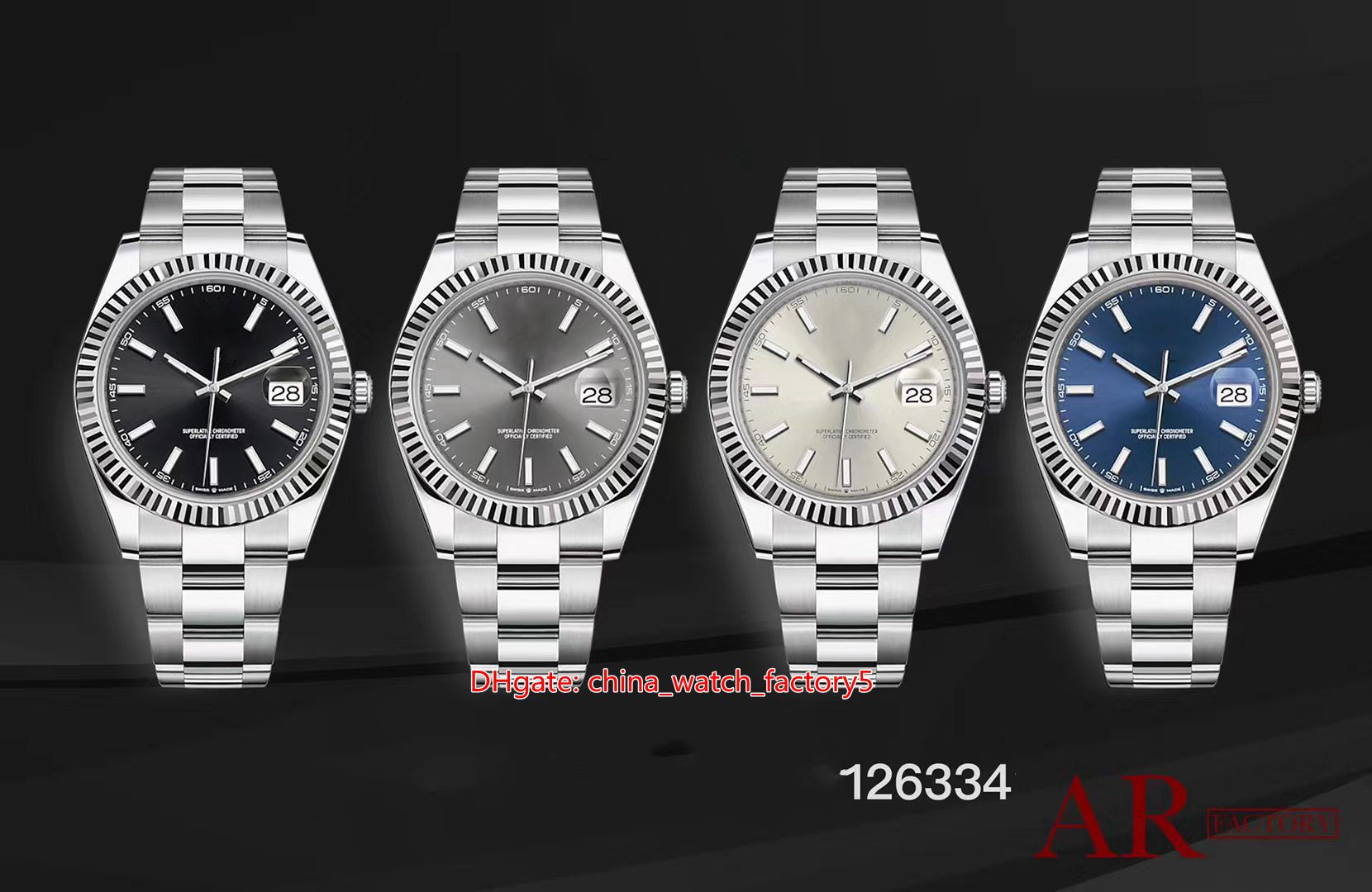 4 Style Best Quality AR Maker 904 Steel 40mm 116334 Datejust President Swiss CAL.3255 Movement Mechanical Automatic Mens Watch Watches
4 Style Best Quality AR Maker 904 Steel 40mm 116334 Datejust President Swiss CAL.3255 Movement Mechanical Automatic Mens Watch Watches