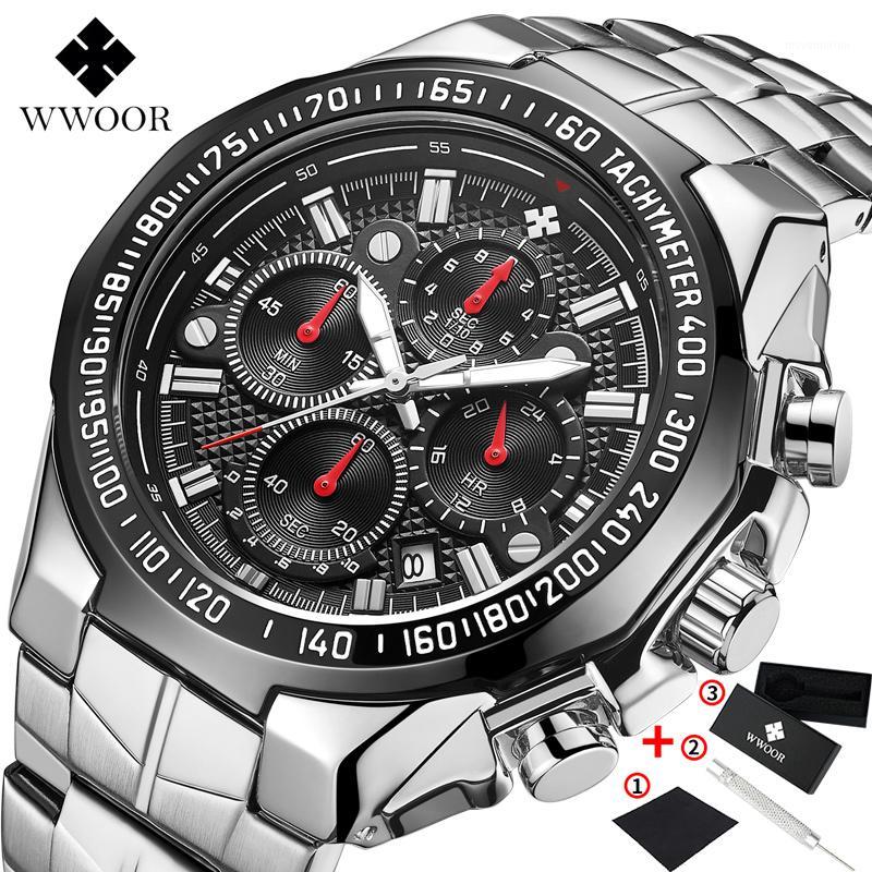 New Top Watch Man WWOOR Men Chronograph Quartz Watch Big Dial Steel Strap Waterproof Sport Clock reloj hombre1, Gold black
New Top Watch Man WWOOR Men Chronograph Quartz Watch Big Dial Steel Strap Waterproof Sport Clock reloj hombre1, Gold black