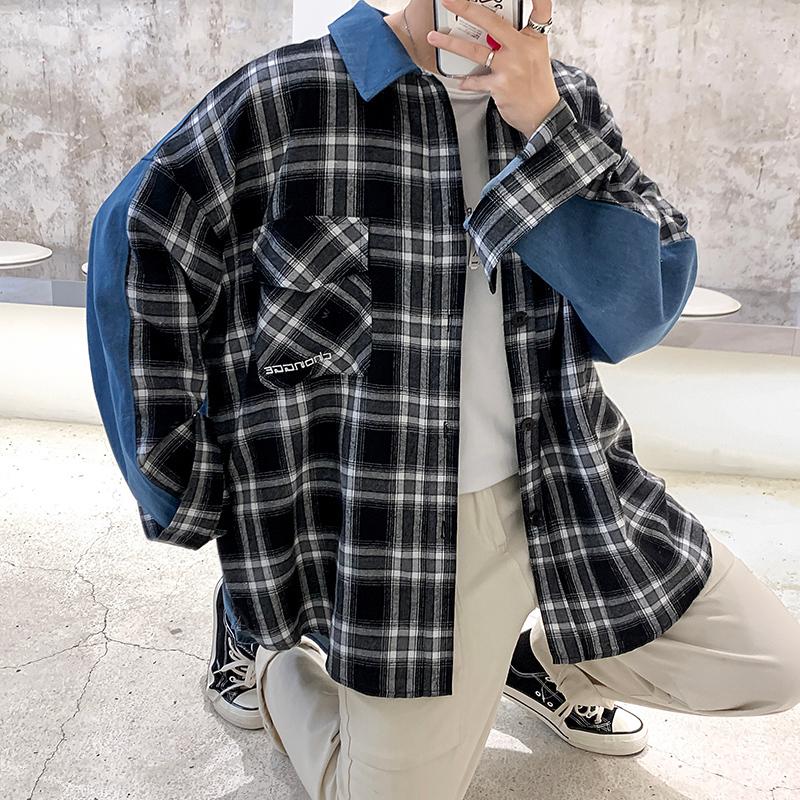 2020 spring new daily wild Gothic Punk Style Smart casual patch denim men shirt streetwear camisas Favourite Fashion Best, Black
2020 spring new daily wild Gothic Punk Style Smart casual patch denim men shirt streetwear camisas Favourite Fashion Best, Black
