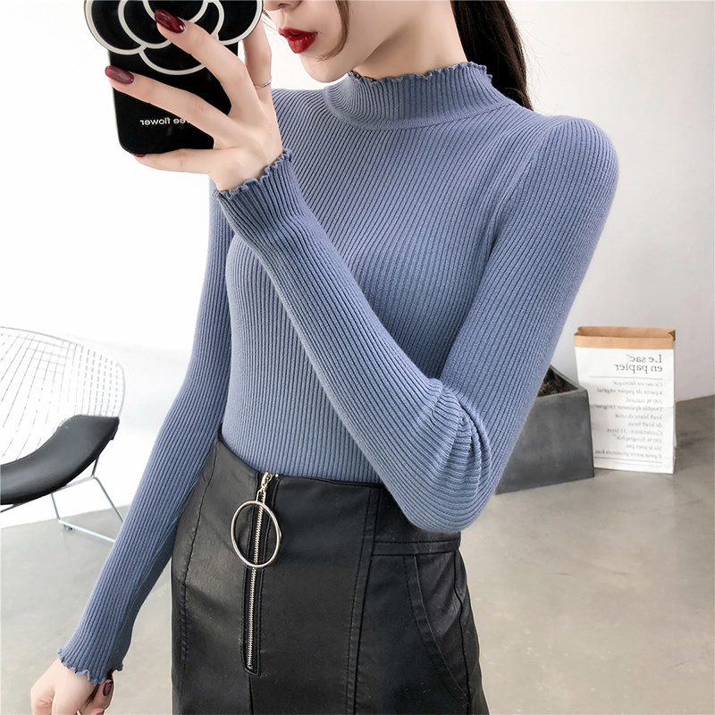 Sueter mujer invierno 2020 new half-height neck long knitted-out shirt first winter female sweater 36f, Green fruit
Sueter mujer invierno 2020 new half-height neck long knitted-out shirt first winter female sweater 36f, Green fruit